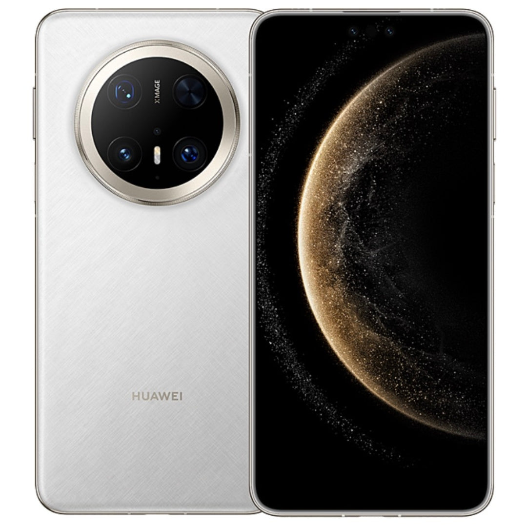 White Huawei mate 70 pro+ smartphone on a white background