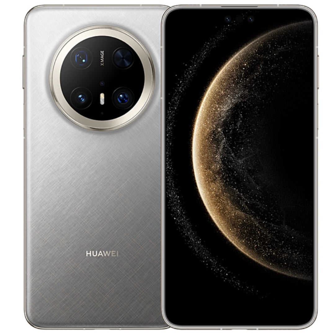 Gray Huawei mate 70 pro+ smartphone on a white background