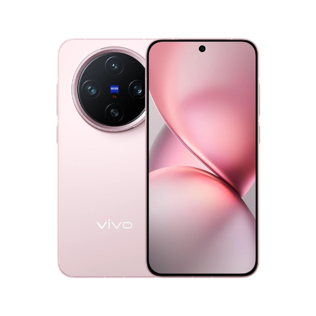 Pink Vivo x200 pro mini smartphone on a white background