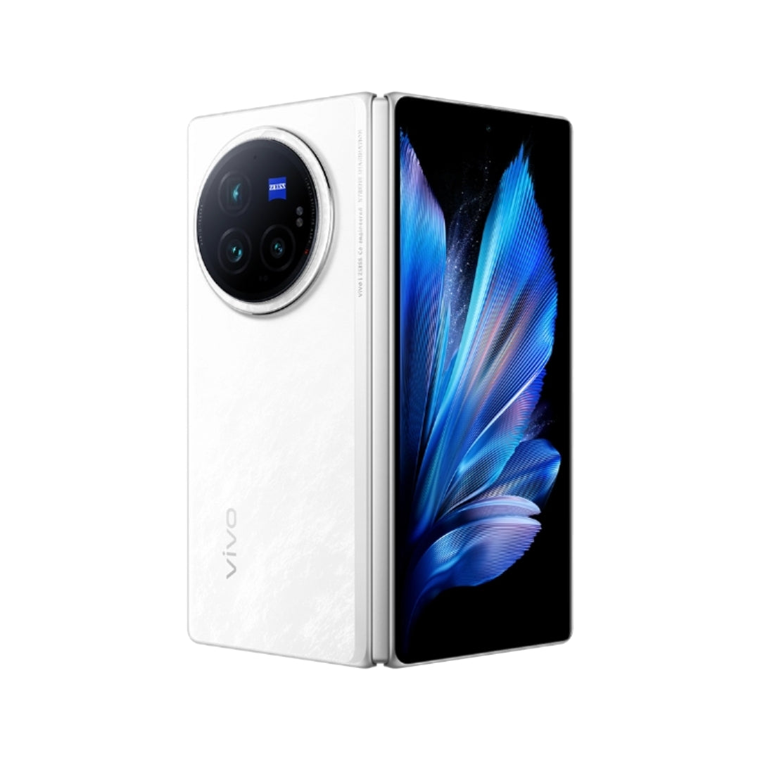 White Vivo x fold 3 pro smartphone on a white background