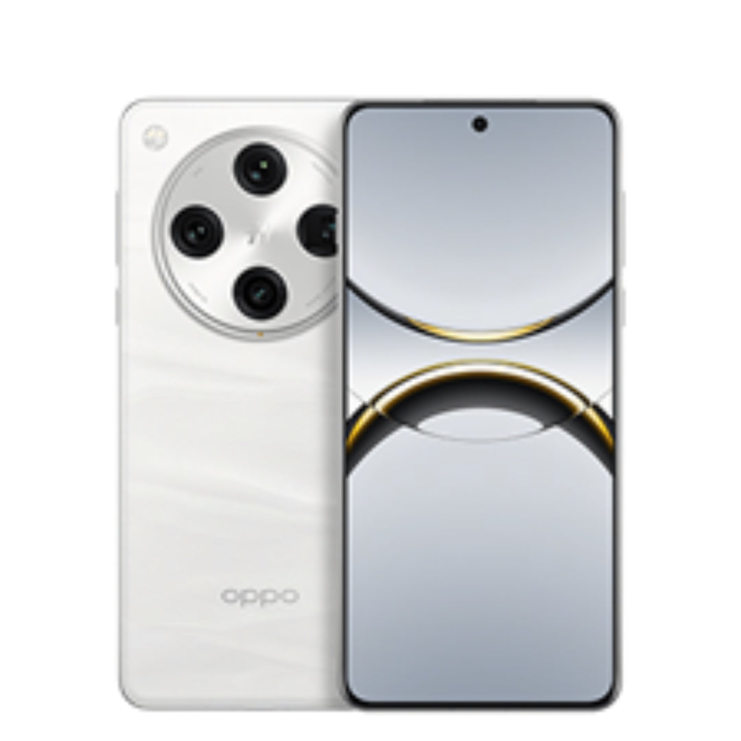 White Oppo find x8 pro smartphone on a white background