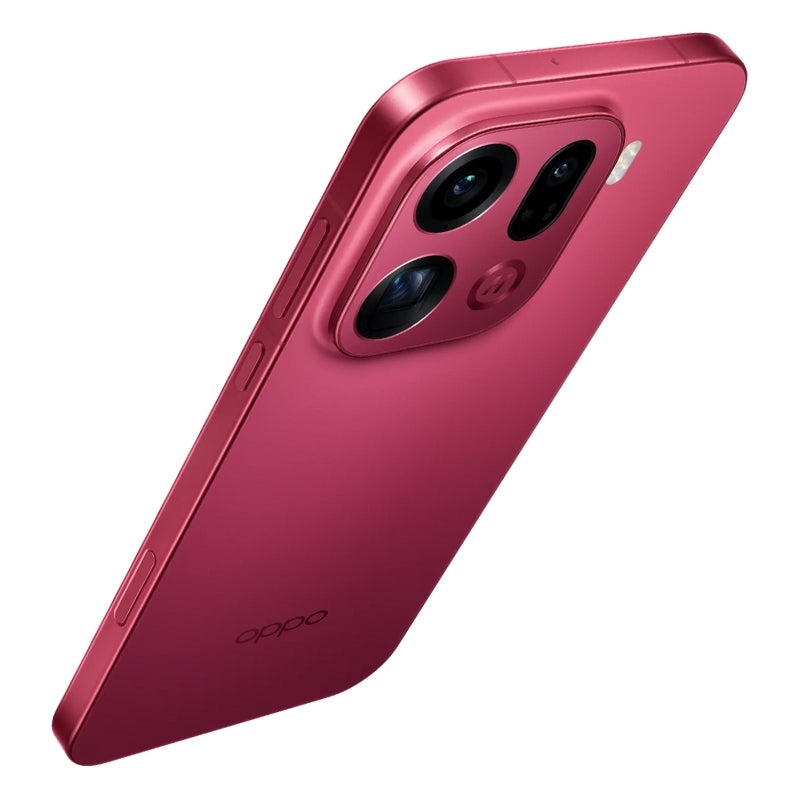 Red smartphone case with Oppo logo on a white background