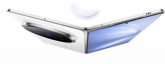White Vivo X fold 5 smartphone white background