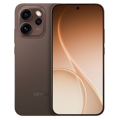Oppo smartphone showing back and front views on a white background